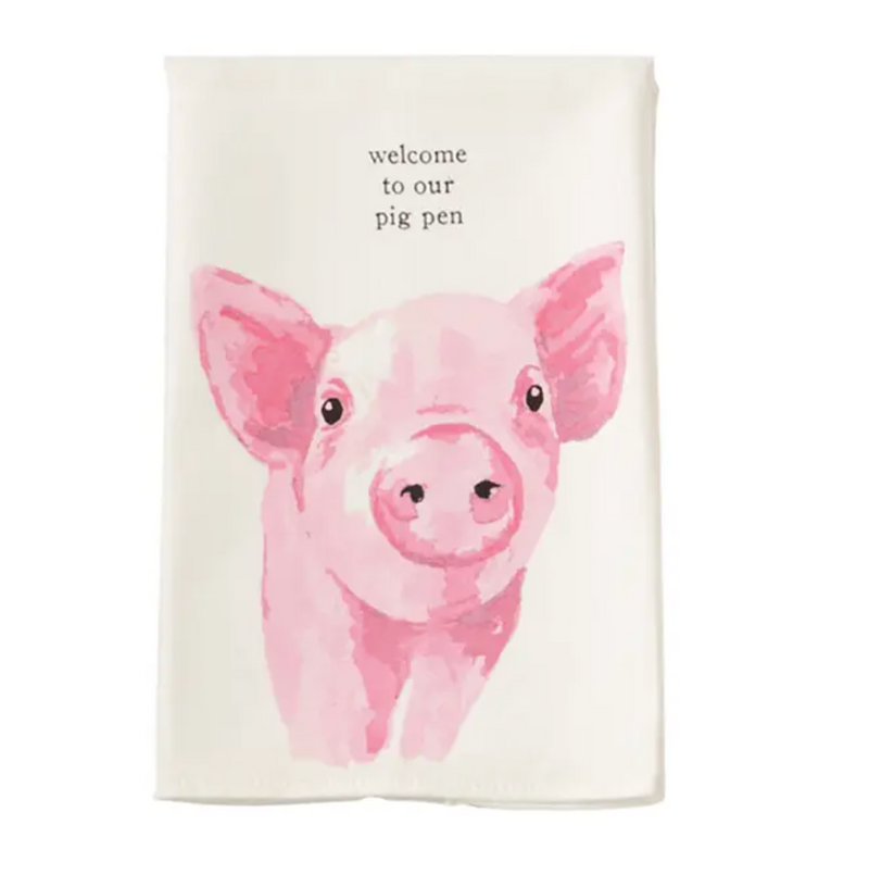 Pig Farm Tea Towel