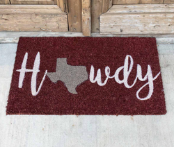 Howdy State Coir Doormat