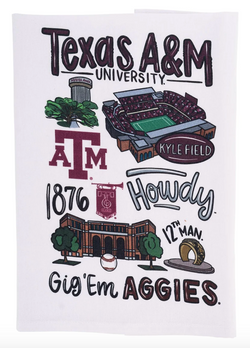 Texas A&M Icon Tea Towel