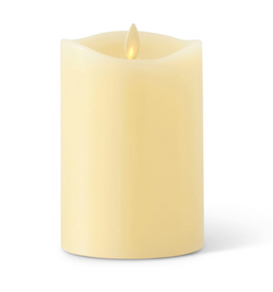 3.5x5.5 Inch Ivory Wax Indoor Pillar Luminara Candle