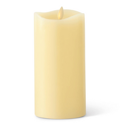 3.5x7.5 Inch Ivory Wax Indoor Pillar Luminara Candle