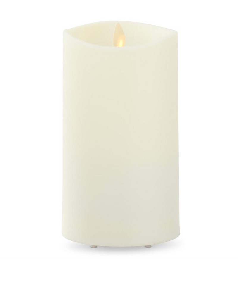 3.75x7 Inch Ivory Outdoor Pillar Luminara Candle