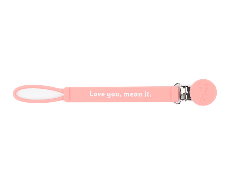 Love You Mean It Pacifier Clip