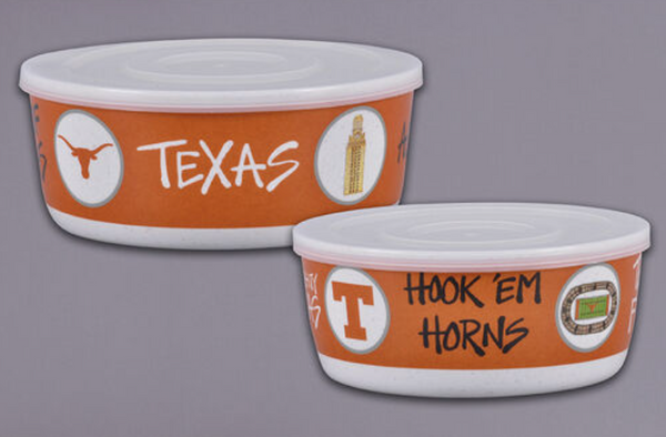 Texas Longhorn Melamine 2 Condiments Set