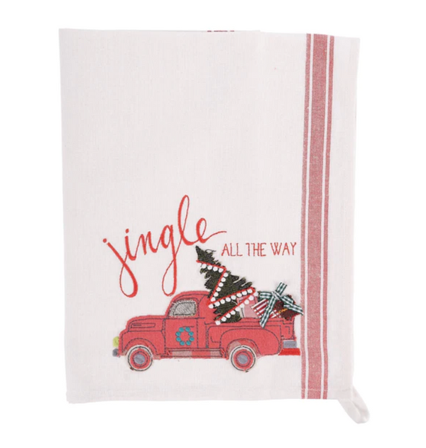 Jingle Truck Tea Towel