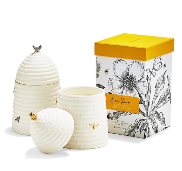 Bee Candle in Gift Box Silver