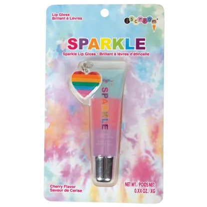Sparkle on Lip Gloss Tube with Charm