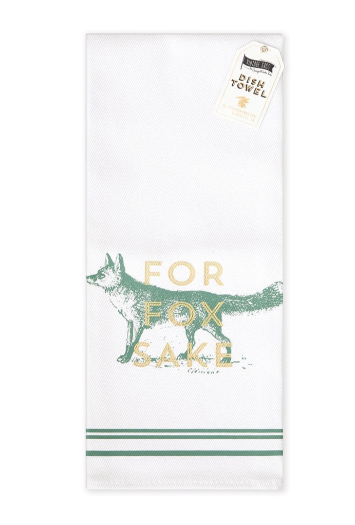 Fox " For Fox Sake" Cotton Bar Towel