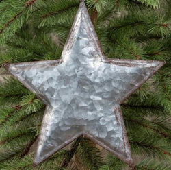 9.5" Galvanized Star Ornament