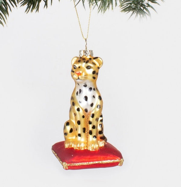 Glass Ornament - Leopard
