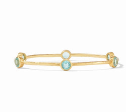 Milano Bangle Gold Bahamian Blue Medium