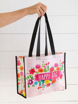 Large Happy Bag Pink Floral