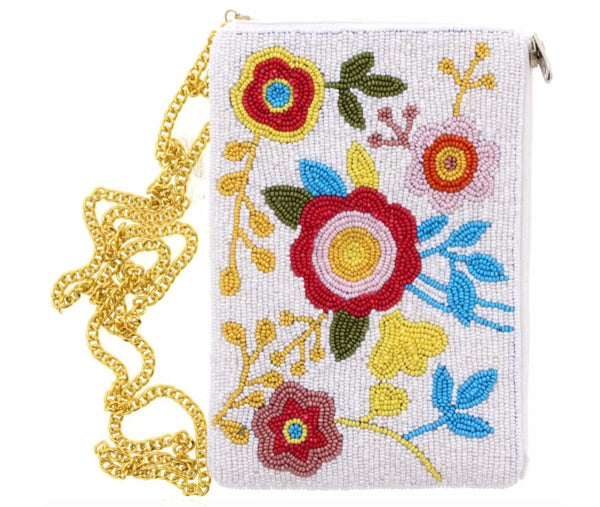 Floral Beaded Purse