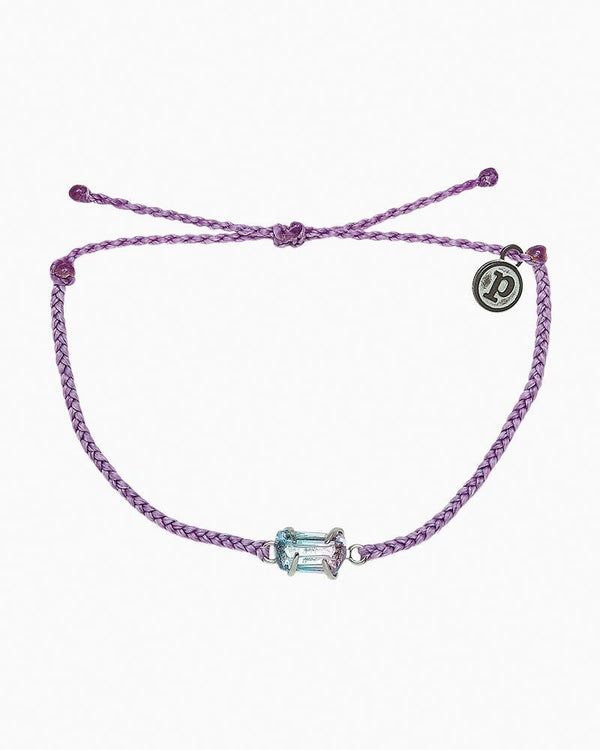 Mermaid Quartz Silver Bracelet Light Purple