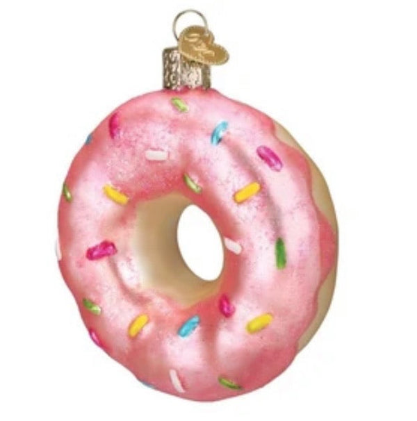 Pink Frosted Donut Ornament