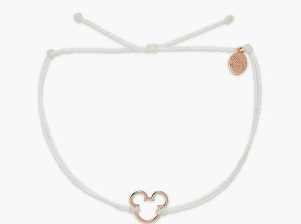 Mickey Rose Gold Charm White