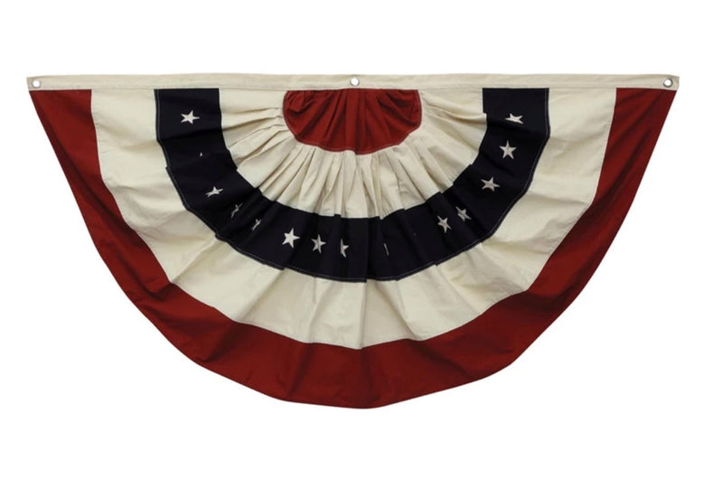 Cotton Fabric Americana Bunting with Grommets