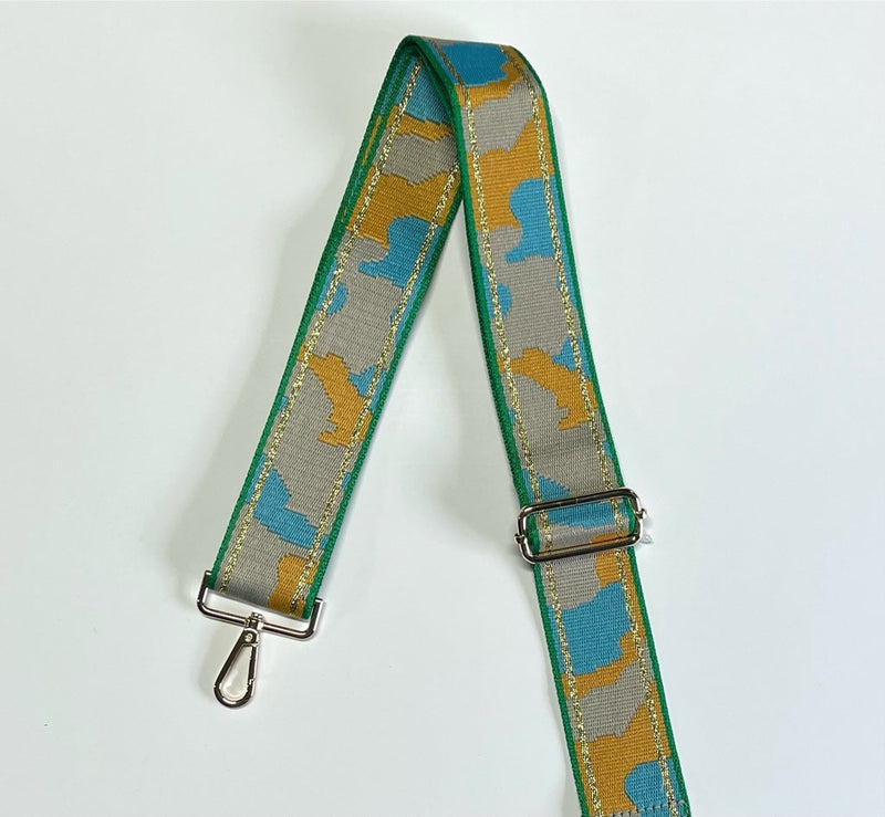 Bag Strap Turquoise Patterned