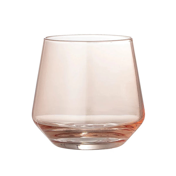 Round Rose Gold Drinking Glass