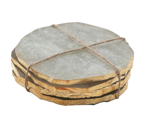 Set of 4 Round Polished Coaster