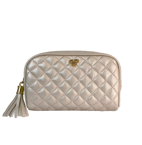 Small Makeup Case Pearl Quilted