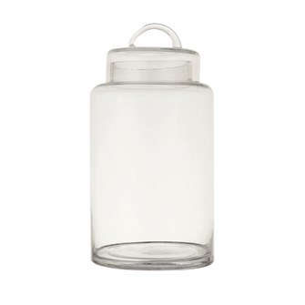 Cylinder Glass Container with Lid