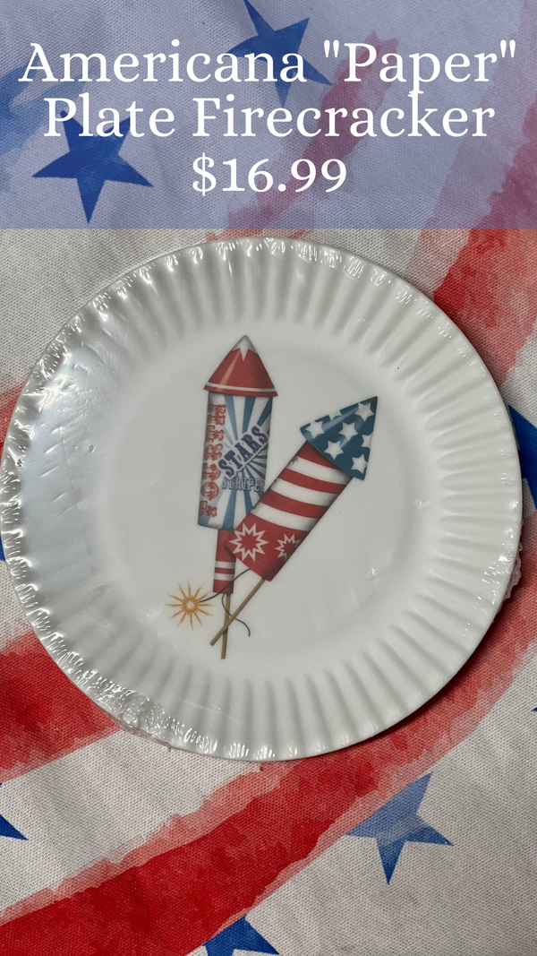 Americana "Paper" Plate Firecracker