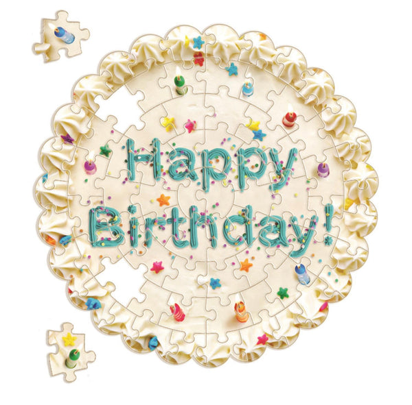 Happy Birthday 100 pc Birthday Cake Puzzle