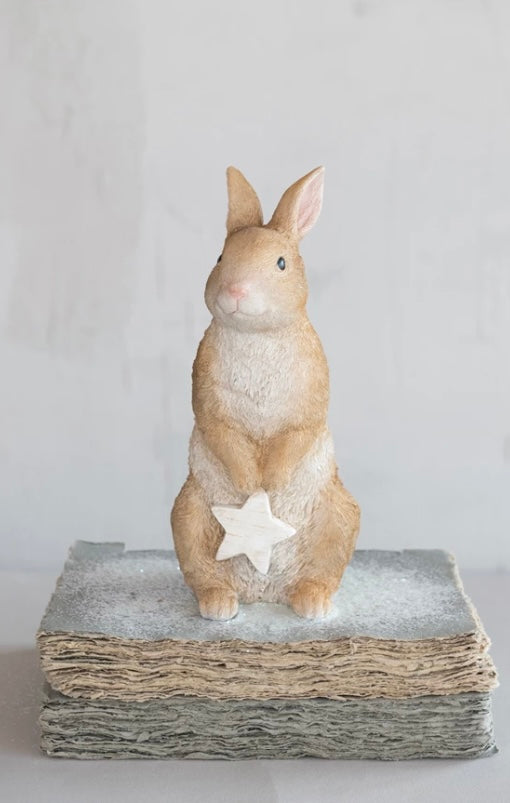 Resin Rabbit with Star