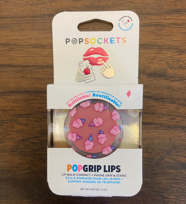 PopGrip Lips - 100% Cotton Candy