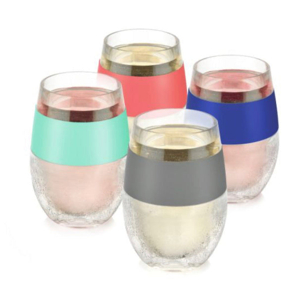 Wine Freeze Translucent Cooling Cups Set of 4