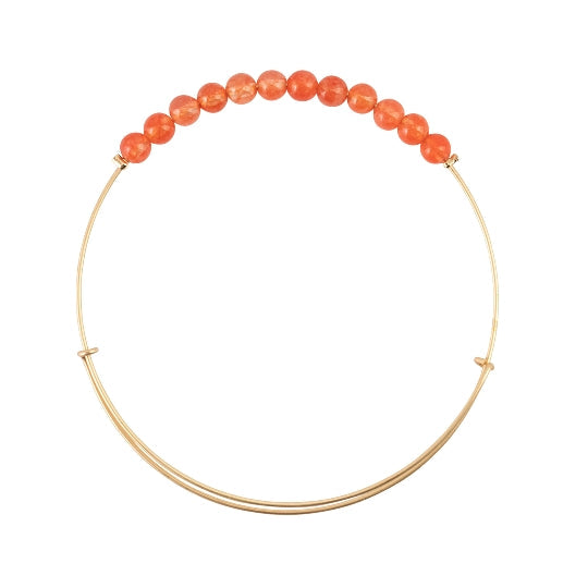 Peach Quartz Bangle